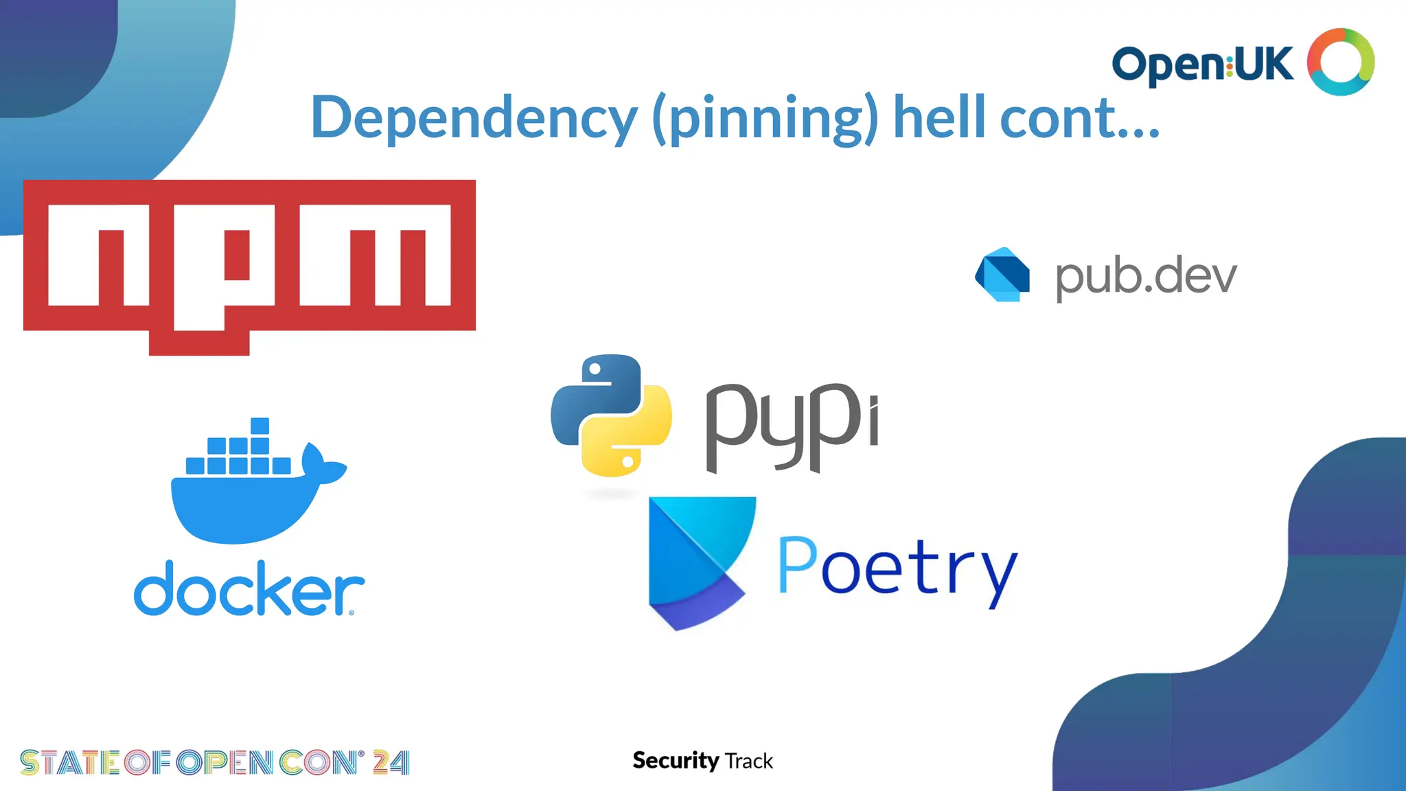 Dependency (pinning) hell cont…
 
