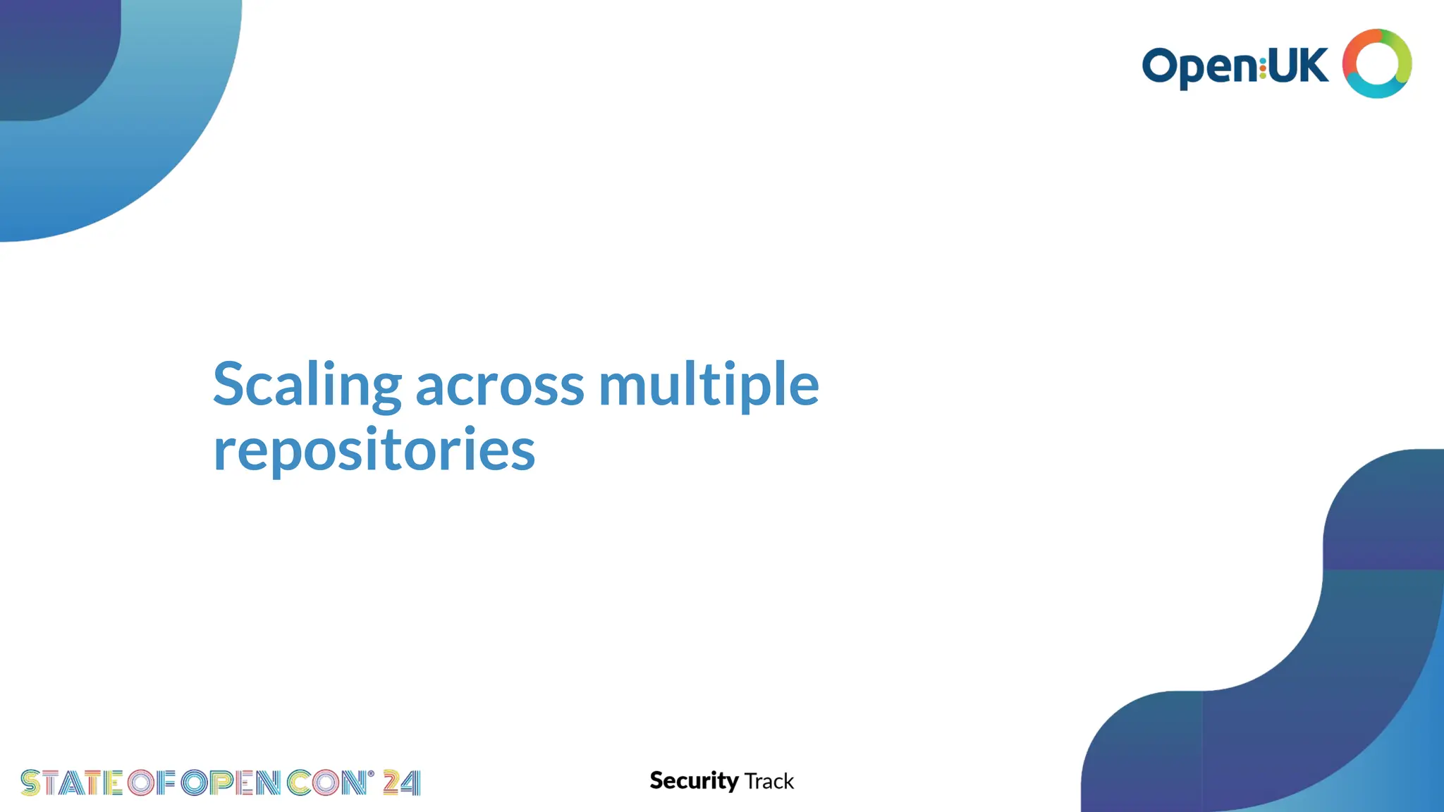 Scaling across multiple
repositories
 