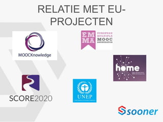 RELATIE MET EU-
PROJECTEN
 