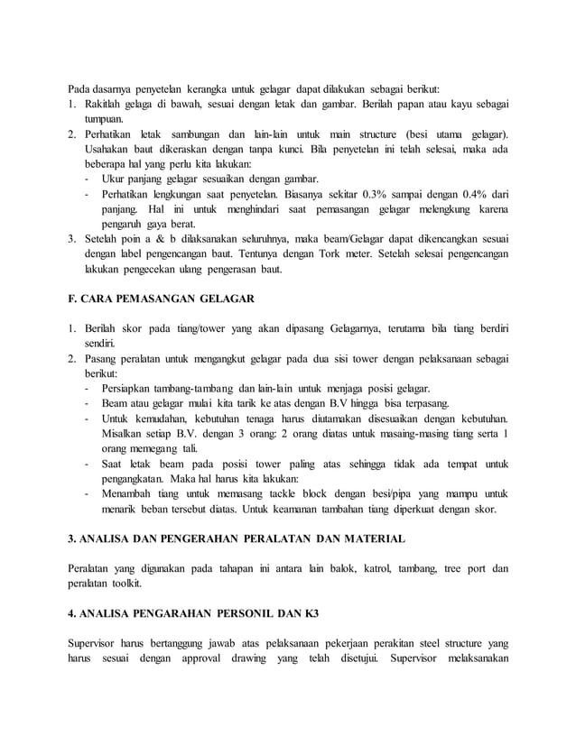 SOP Pekerjaan Konstruksi