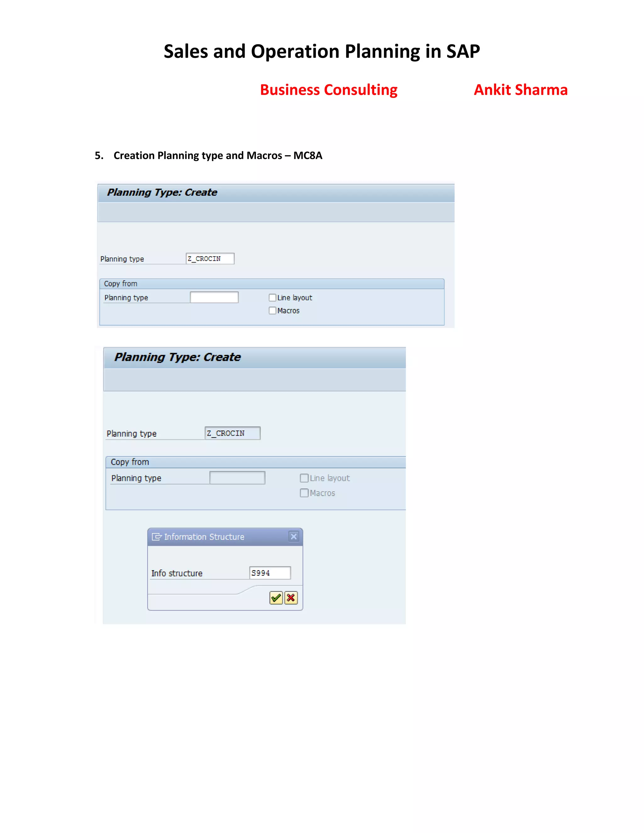 Sales and Operation Planning in SAP | PDF