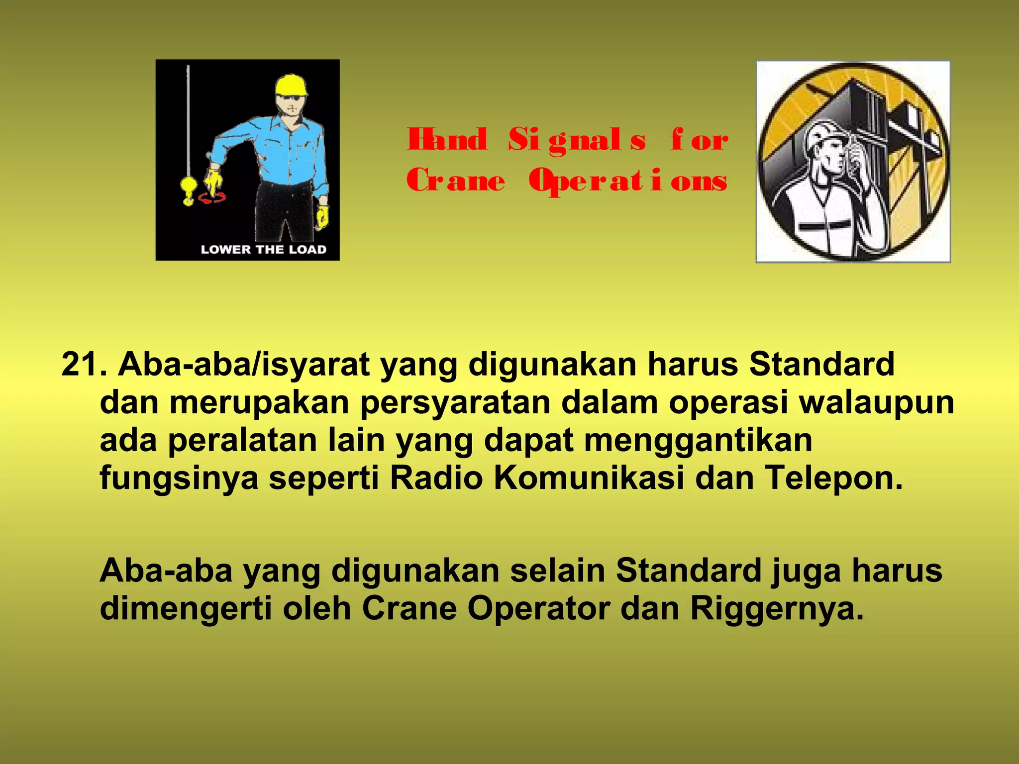 Sop overhead crane PPT