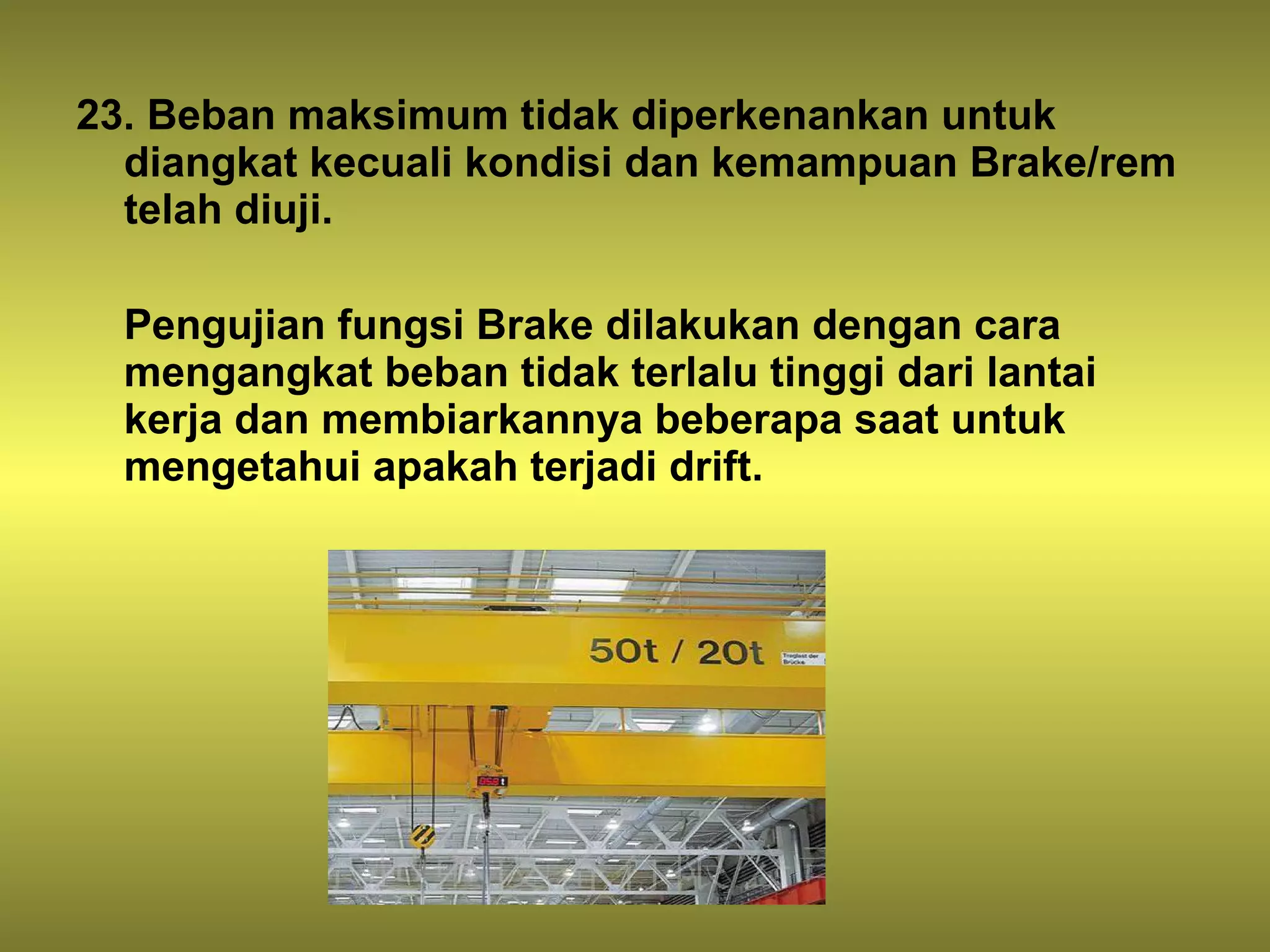 Sop overhead crane PPT
