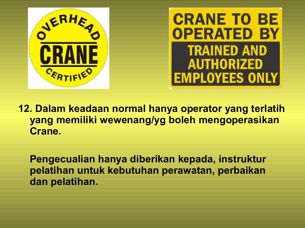 Sop overhead crane