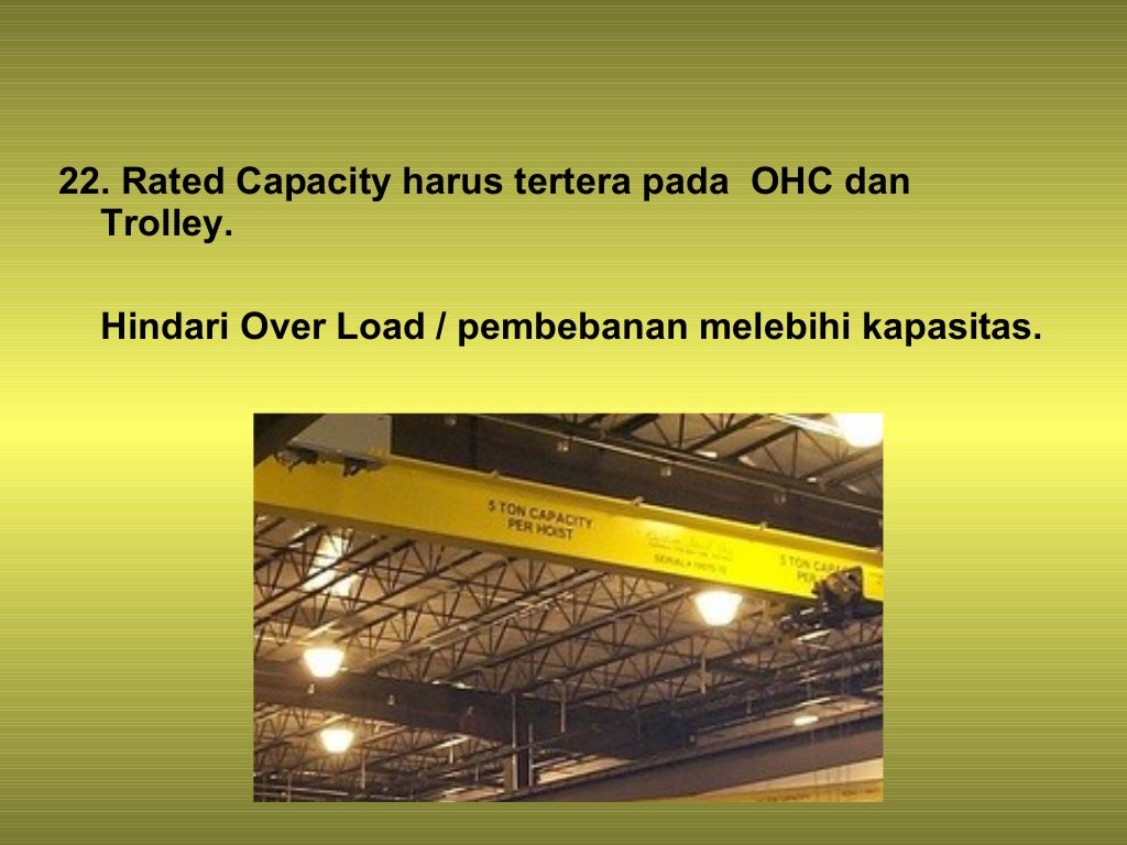 Sop overhead crane