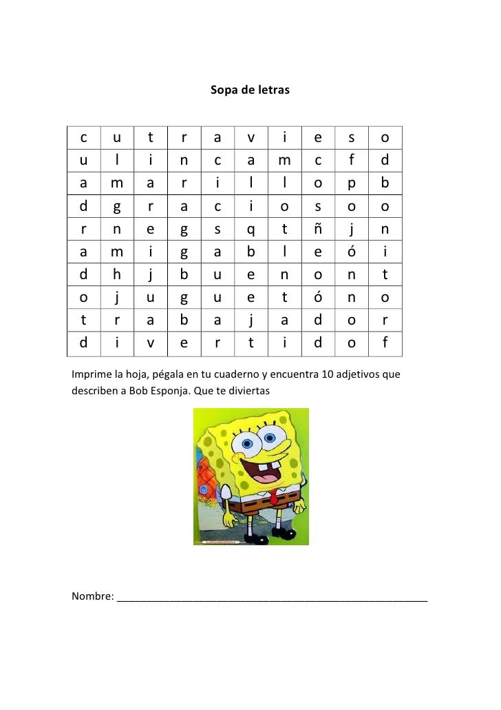 Sopa de letras