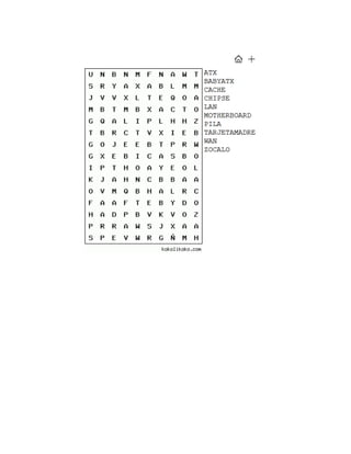Sopa de letras ofimatica | PDF