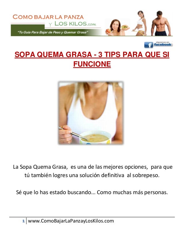 Sopa Quema Grasa<script async src=