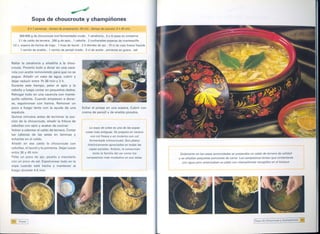 ~
                 Sopa de choucroute y champiñones
            6ó

      500-600 g de choucroute      (col fermentada)   cruda.    1 zanahoria.     5 o 6 setas en conserva
     2 I de caldo de ternera.     200 g de apio. 1 cebolla. 2 cucharadas         soperas de mantequilla
 1/2 c. sopera de harina de trigo. 1 hoja de laurel. 2-3 dientes de ajo. 10 el de nata fresca líquida
      1 ramito de eneldo.       1 ramito de perejil rizado. 5 cl de aceite. pimienta en grano. sal



Rallar la zanahoria y añadirla a la chou-
croute. Ponerlo todo a dorar en una cace-
rola con aceite removiendo para que no se
pegue. Añadir un vaso de agua, cubrir y
dejar reducir entre 1h 30 min y 2 h.
Durante este tiempo, pelar el apio y la
cebolla y luego cortar en pequeños dados.
Rehogar todo en una cacerola con mante-
quilla caliente. Cuando empiecen a dorar-
se, espolvorear con harina. Remover un
poco a fuego lento con la ayuda de una                   Echar el potaje en una sopera. Cubrir con
espátula.                                                crema de perejil y de eneldo picados.
Quince minutos antes de terminar la coc-
ción de la choucroute, añadir la fritura de
cebollas con apio y acabar de cocinar.
                                                                 La sopa de coles es una de las sopas
Volver a calentar el caldo de ternera. Cortar
                                                               rusas más antiguas.     Se prepara   en verano
las cabezas de las setas en láminas y                             con col fresca yen invierno       con col
echarlas en el caldo.
                                                                 fermentada      (choucroute).   Son platos
Añadir en ese caldo la choucroute con
                                                                históricamente     apreciados    en todas las
cebollas, el laurel y la pimienta. Dejar cocer                   capas sociales. Antaño, la consumian
entre 30 y 40 mino                                                  tanto la familia del zar como los             Solamente     en las casas acomodadas    se preparaba   un caldo de ternera de calidad
Pelar un poco de ajo, picarlo y mezclarlo                      campesinos      más modestos      en sus isbas.   y se añadian   pequeñas   porciones   de carne. Los campesinos       tenían que contentarse
con un poco de sal. Espolvorear todo en la                                                                         con agua pero amenizaban       su plato con champiñones        recogidos   en el bosque.
sopa cuando esté hecha y mantener al
fuego durante 4-5 mino




lE: Sopas I                                                                                                                                                                  I   Sopa de choucrou!e   Y champiñones   .551
 