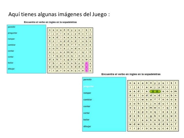 Sopa De Letras De Verbos En Ingles – Eroppa