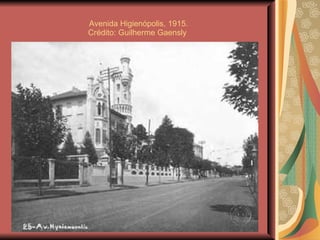 Avenida Higienópolis, 1915. Crédito: Guilherme Gaensly  