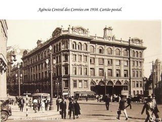 Agência Central dos Correios em 1938. Cartão postal.
 