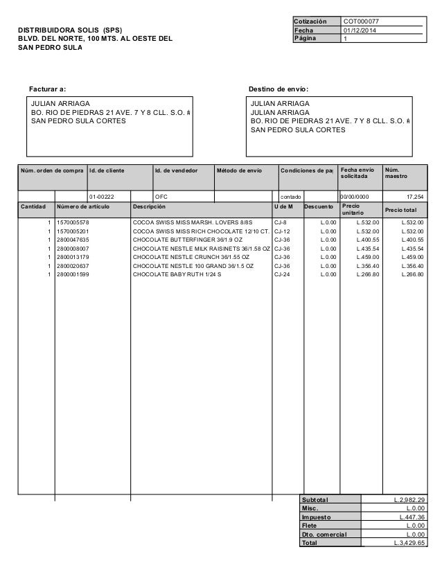 blank quote form