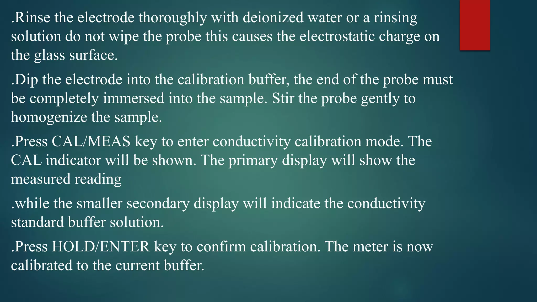 Sop for conductivity meter PPT