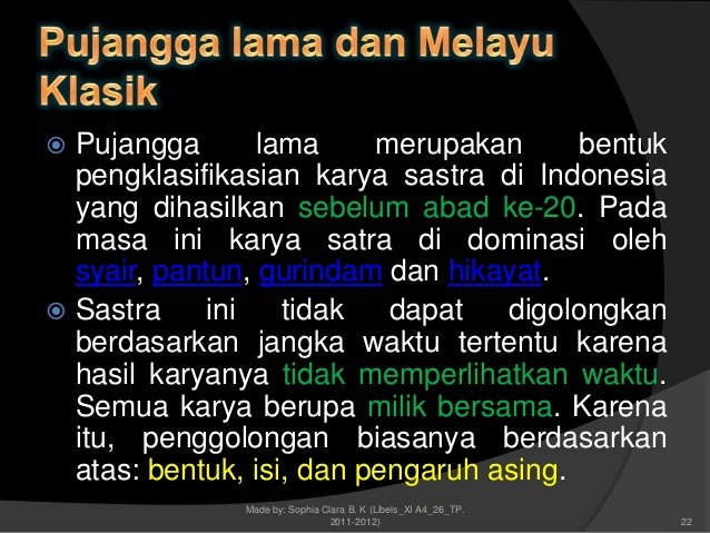 Sophia C Xi A4 26sejarah Sastra Indonesia