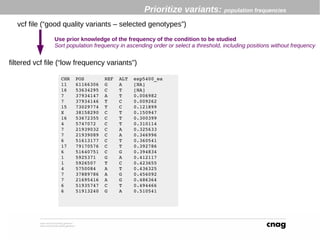 Variant calling and how to prioritize somatic mutations and inheritated ...