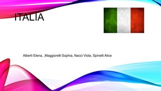 ITALIA
Alberti Elena, ,Maggiorelli Sophia, Nacci Viola, Spinelli Alice
 