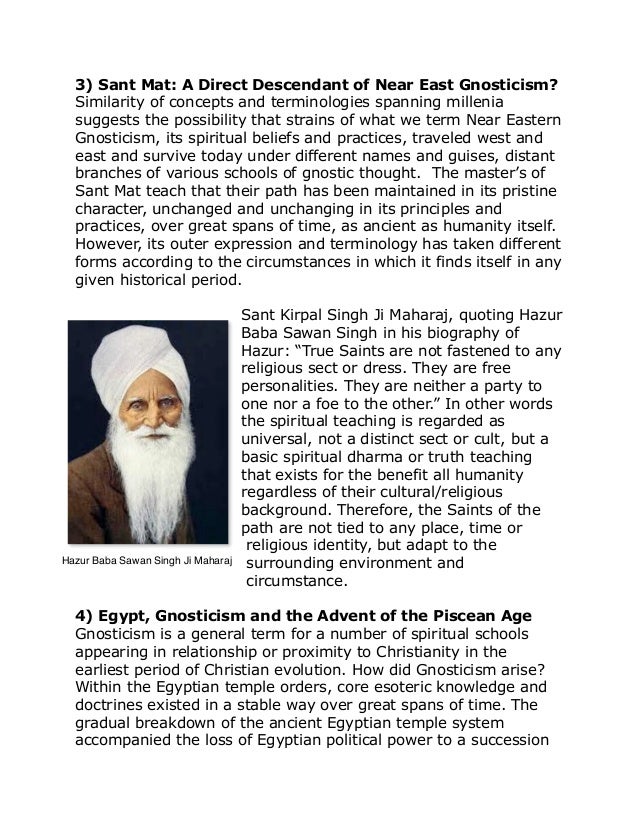 Sophia S Passion Sant Mat And The Gnostic Myth Of Creation