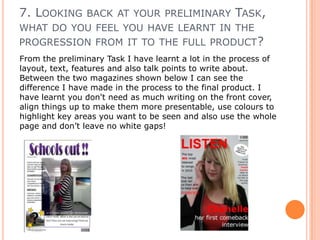 AudienceMy Magazine was intended to be aimed at an audience between the ages of 14 – 19 however this was only the primary audience as a secondary audience maybe a little older which could be 20 – 24 years of age. The gender of the magazine would mostly likely be a female audience buying but with such a dark colour scheme it may also attract some males to buy this.The genre of my magazine will attract a younger audience because of the modern genre of it, but it can also bring other social groups of genres together which are made by different collaborations at this moment in time.4.who would be the audience for your media product?