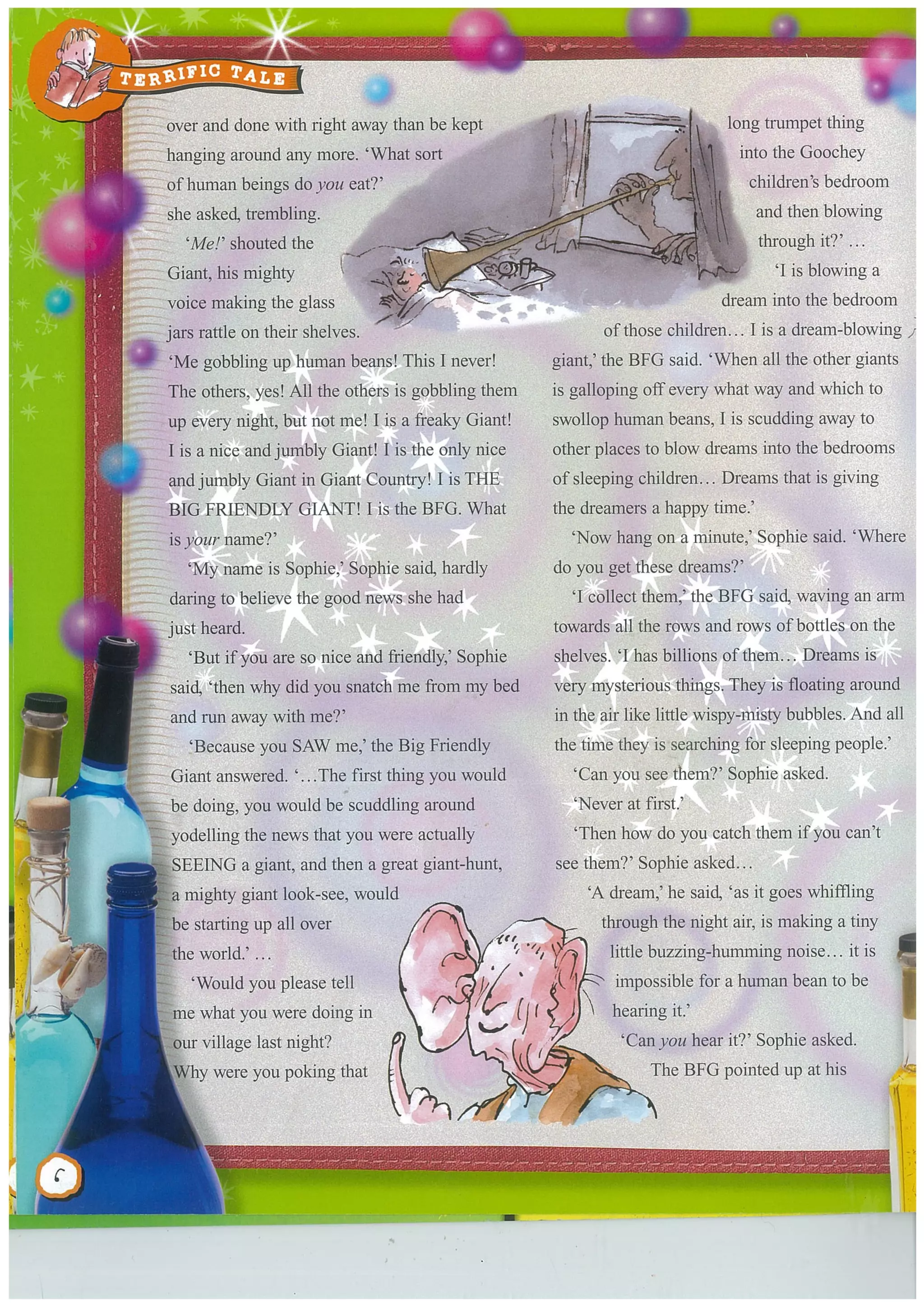 Sophie gets to know the bfg