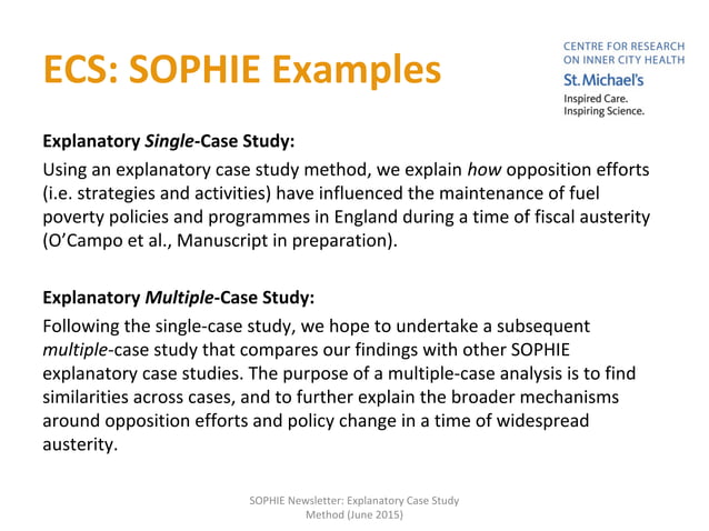 explanatory case study approach