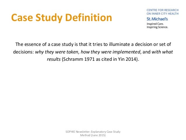 Case study in qualitative research in health