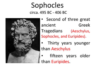 Sophocles  circa. 495 BC - 406 BC ,[object Object],[object Object],[object Object]