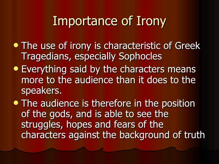 Irony in oedipus the king