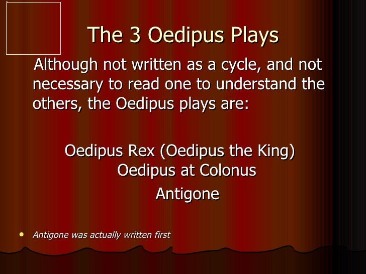 Oedipus rex writing style