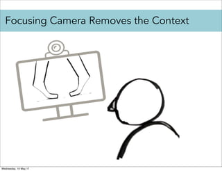 Focusing Camera Removes the Context
Wednesday, 10 May 17
 