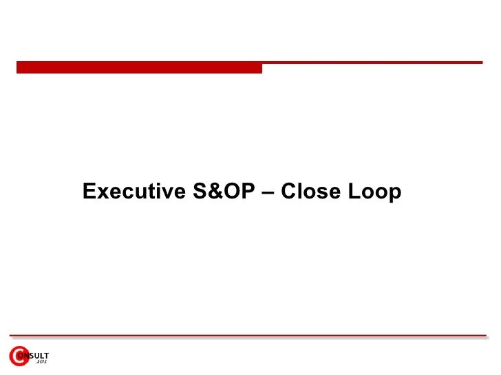 S Op Implementation Roadmap S Op Implementation Roadmap