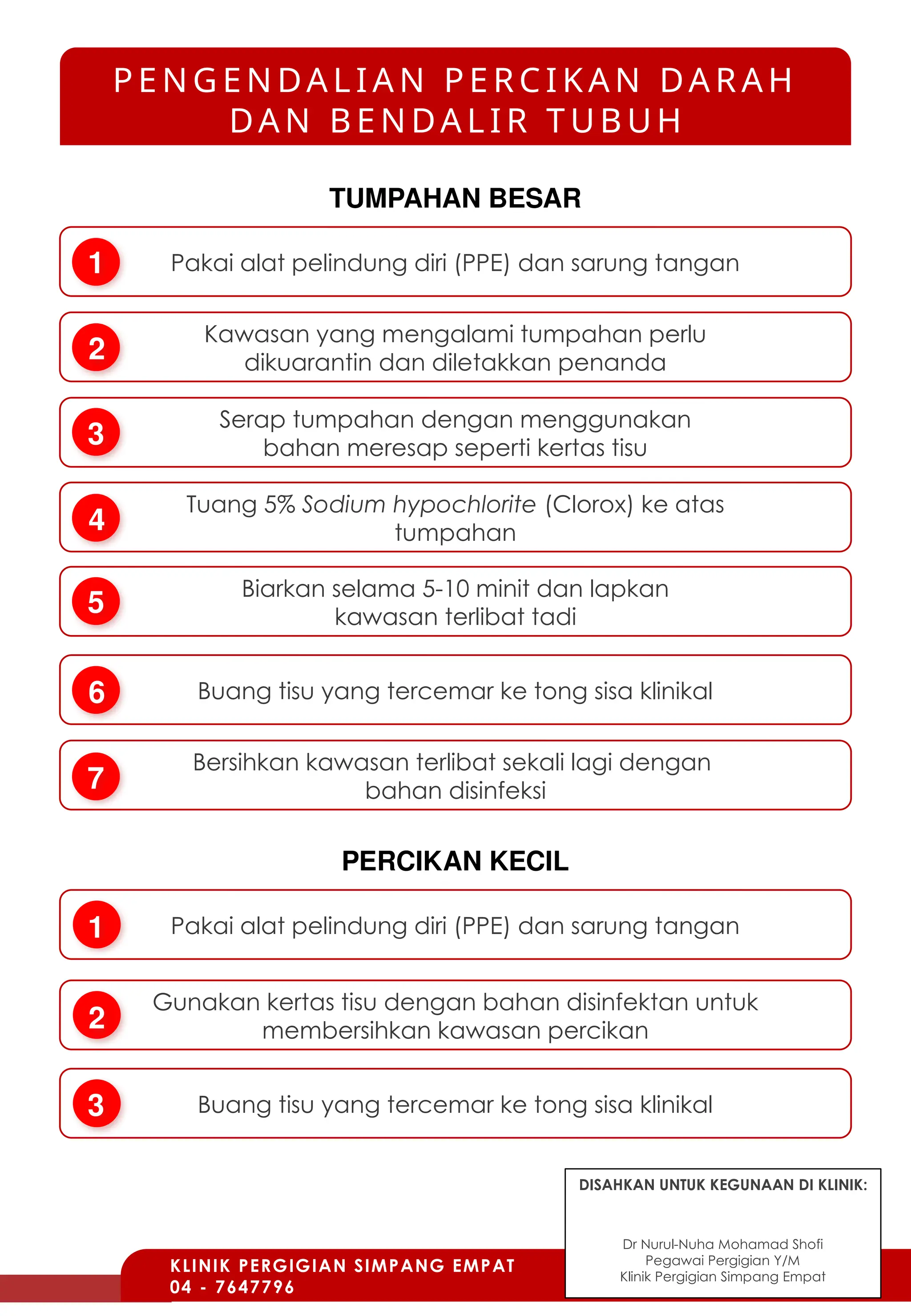 Standard Operating Procedure klinik Sharp injury | PPTX
