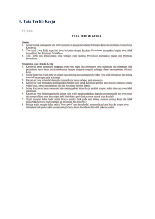 4. Tata Tertib Kerja
 