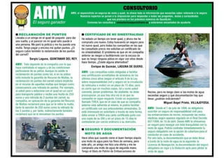 AMV seguros: soporte a problemas - Consultorio marzo - abril 2013