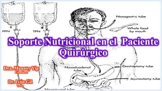 Soporte Nutricional en el Paciente
Quirúrgico
Dra. Manney Yip
Expositora
Dr. Iván Gil
Tutor
 
