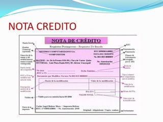 NOTA CREDITO