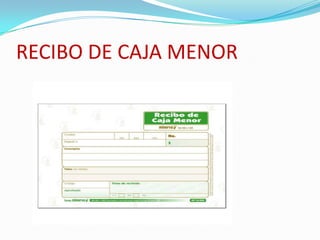 RECIBO DE CAJA MENOR