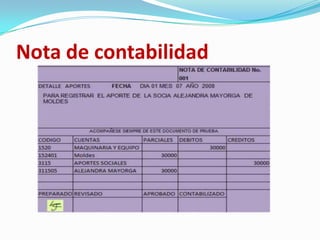 Nota de contabilidad