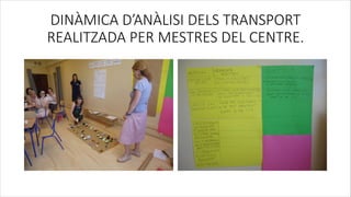 DINÀMICA D’ANÀLISI DELS TRANSPORT
REALITZADA PER MESTRES DEL CENTRE.
 