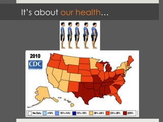 It’s about our health…
 