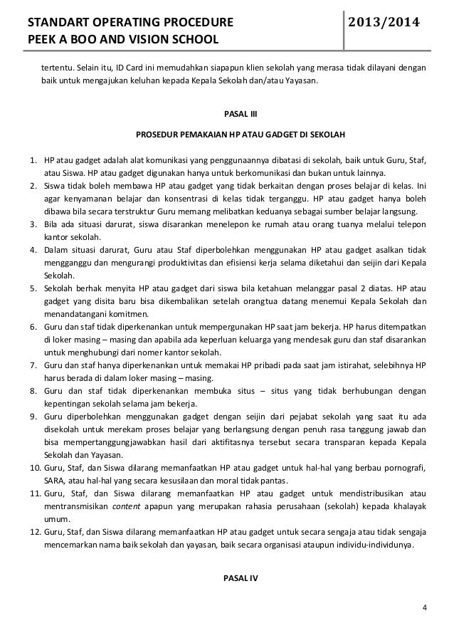 Contoh Sop Dalam Bahasa Inggris Beserta Artinya Barisan Contoh