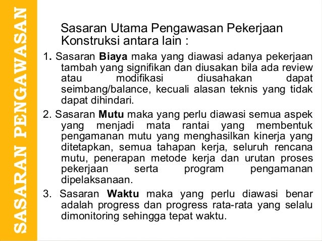 Pengawasan proyek