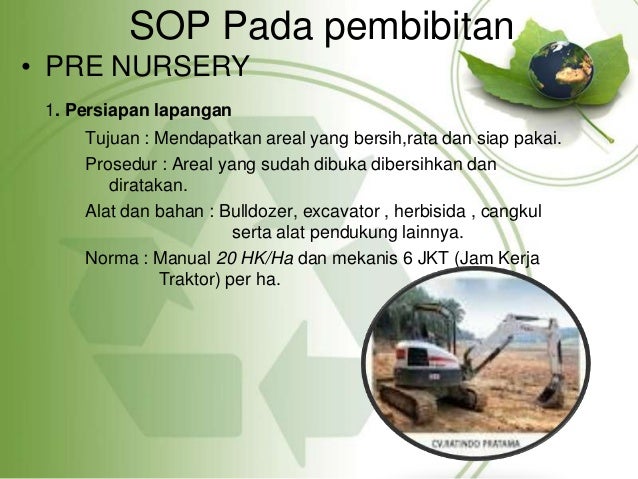 Sop pre nursery