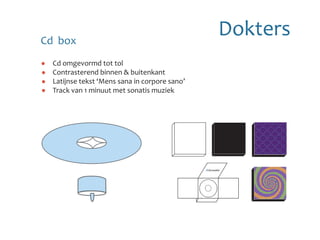Dokters




                                                          Ook heb ik een filmpje gemaakt van mijn ervaringen in het
                                                          museum, dat weldra op deze blog zal verschijnen. In het
                                                          museum heb ik een klein, tweedelig onderzoek gevoerd,
                                                          waarbij ik eerst heb getracht om gewoon het museum binnen
                                                          te wandelen zonder enige blik te werpen op de aanwezige
                                                          signalisatie of de info folders die aan de balie verkrijgbaar
                                                          waren. Het viel mij sterk op dat er, op de wandelboulevard,
                                                          een zeer sterke stroom aanwezig is binnen het museum, die
                                                          zich in twee richtingen voortbeweegt. Er staan twee
                                                          roltrappen naast elkaar, een naar beneden en een naar boven.
                                                          Het Mas telt 10 verdiepingen met als bovenste verdieping een
                                                          panorama, met uitzicht over de hele stad Antwerpen. Elke
                                                          verdieping ziet er iedentiek uit met en klein platform om naar
                                                          beneden te kijken en een weinig opvallende deur die naar de
                                                          lokale tentoonstelling leidt. Als je de stroom volgt, valt het je
                                                          niet onmiddelijk op dat je deze deuren naar binnen moet om
                                                          de tentoonstellingen te zien, maar wordt je onmiddellijk met
                                                          de stroom mee naar boven geleid.
             Latijnse tekst ‘Mens sana in corpore sano’
             Track van 1 minuut met sonatis muziek
             Contrasterend binnen & buitenkant
             Cd omgevormd tot tol
    Cd box
 