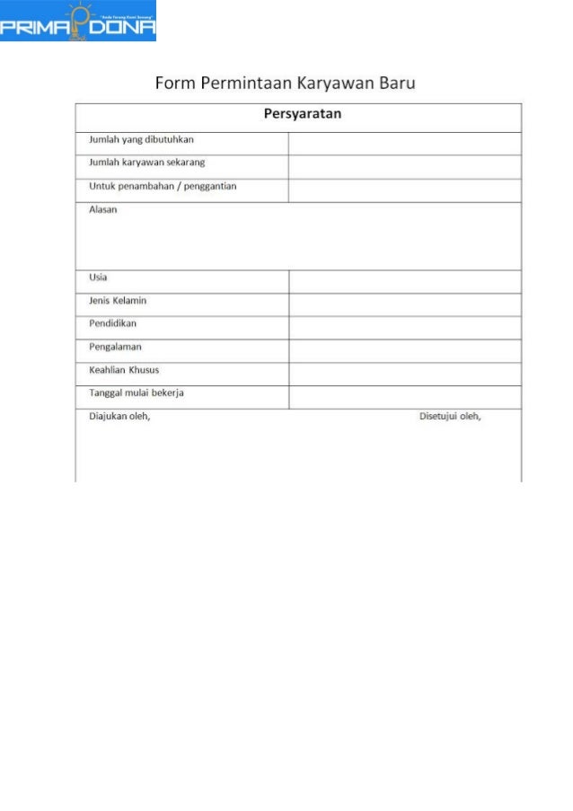 Sop untuk departemen hrd