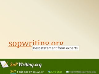 sopwriting.orgBest statement from experts
 