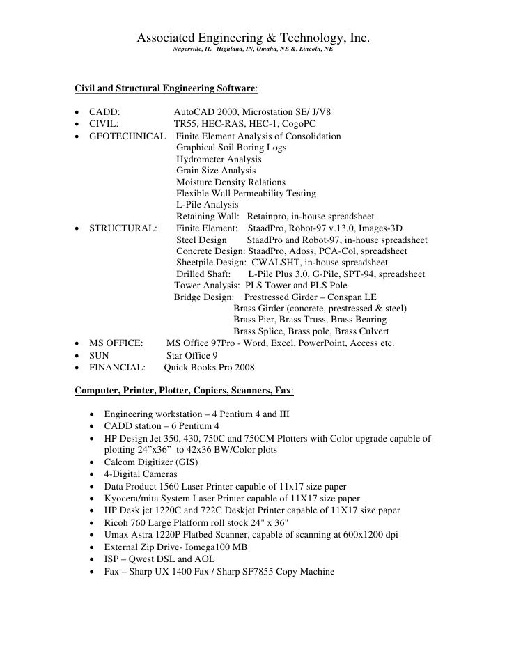 statement of qualifications state of california sample