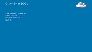 SOQL in salesforce || Salesforce Object Query Language || Salesforce | PPTX