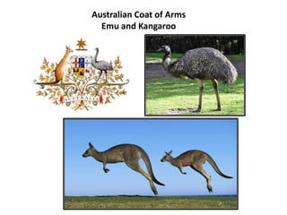 Australian Coat of Arms
Emu and Kangaroo
 