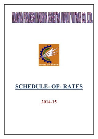 SCHEDULE- OF- RATES
2014-15
 